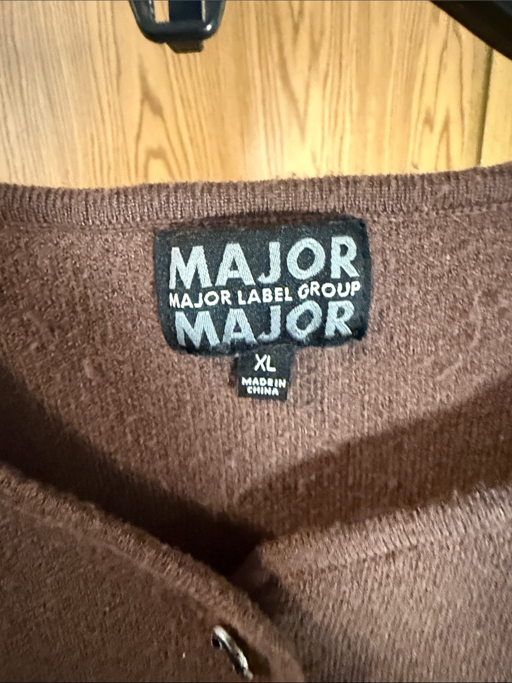 Major Major Brown Button-Front Knit Sweater Vest - Picture 2 of 4
